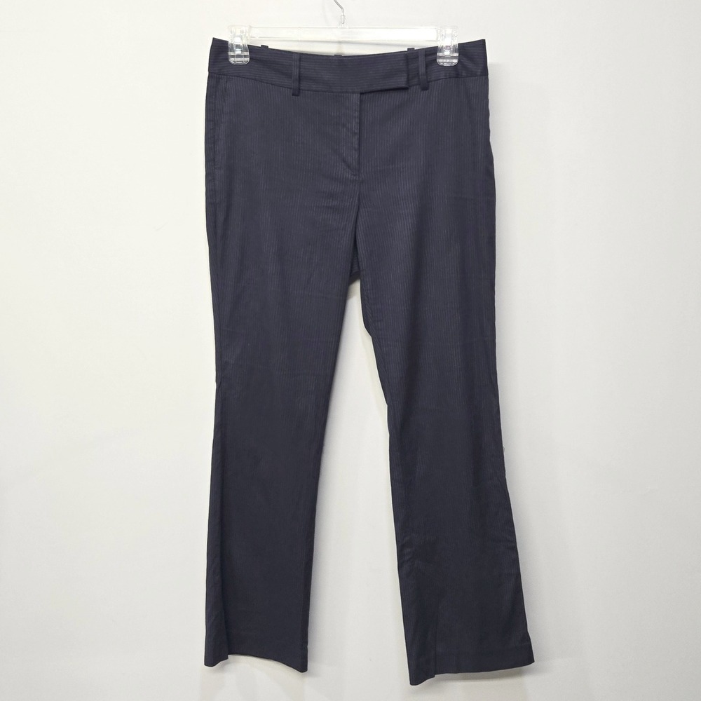 Ann Taylor Navy Pinstripe Dress Trousers